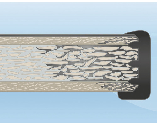 Illustration d''une isolation de tuyau en coupe transversale