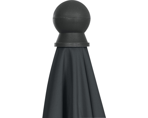 Parasol de jardin avec embout sphérique