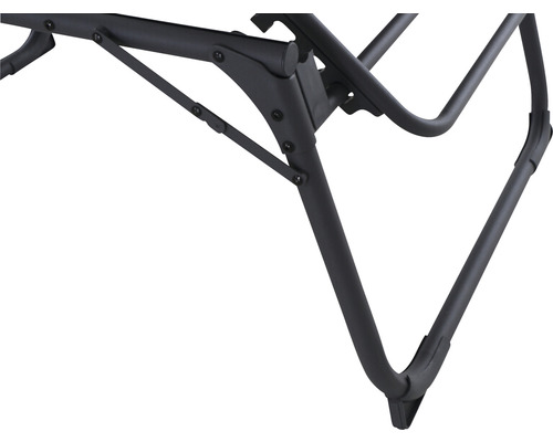 Vue détaillée du cadre d''un fauteuil relax.