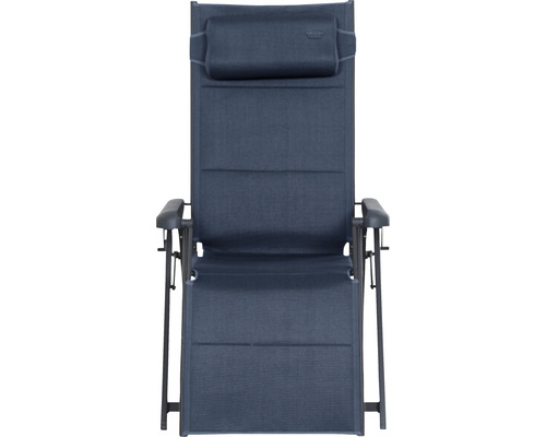 Verstellbarer Liegestuhl mit Kopfkissen für den Aussenbereich
