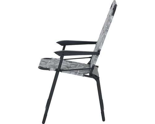 Chaise de jardin avec accoudoirs et haut dossier