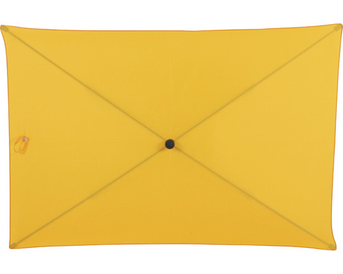 Parasol jaune vu de dessus