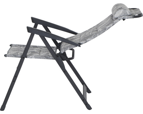 Verstellbarer Liegestuhl mit Kopfkissen für den Garten