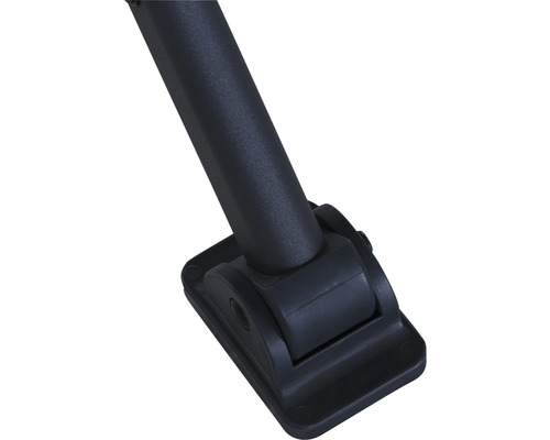 Vue détaillée d''un pied de parasol noir