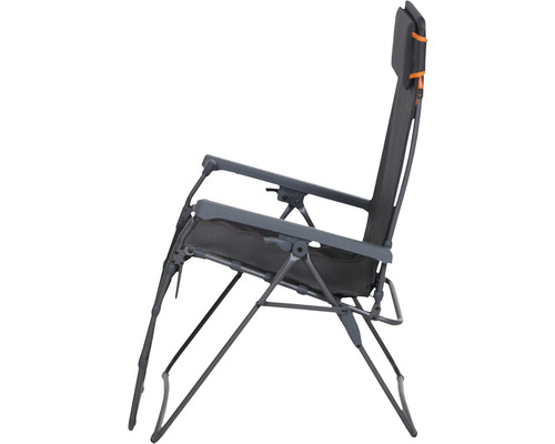 Fauteuil de jardin avec accoudoirs et dossier réglable