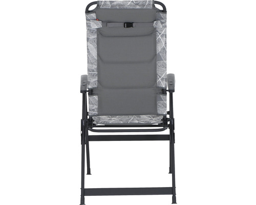 Campingstuhl mit Armlehnen und Blattmuster