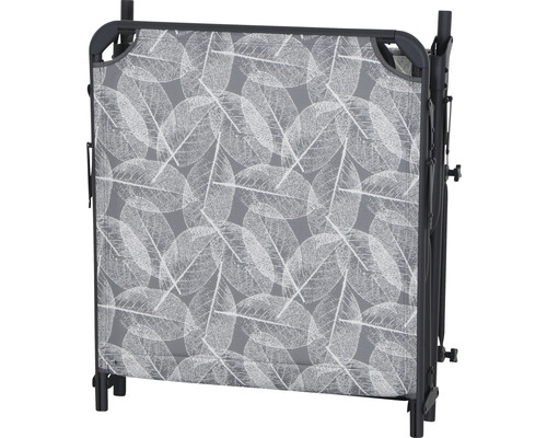 Zusammengeklappter Sichtschutz mit Blattmuster