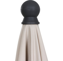 Parasol de jardin avec embout sphérique