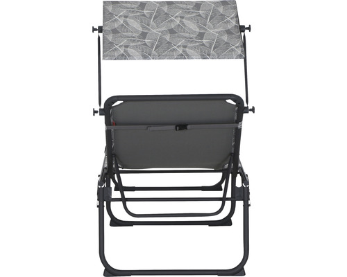 Gartensessel mit Sonnendach von hinten