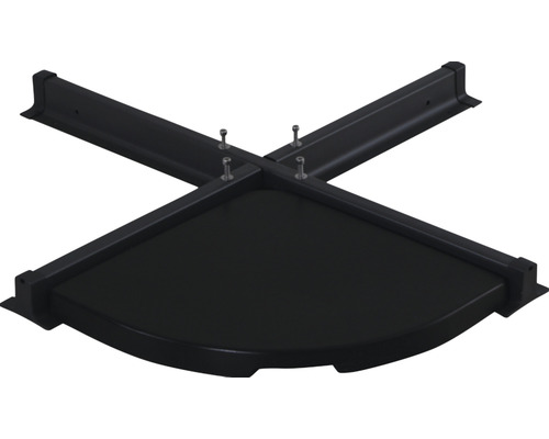 Eckbankelement für den Außenbereich mit Stahlrahmen und Schrauben