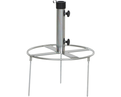 Support de parasol en métal avec piquet