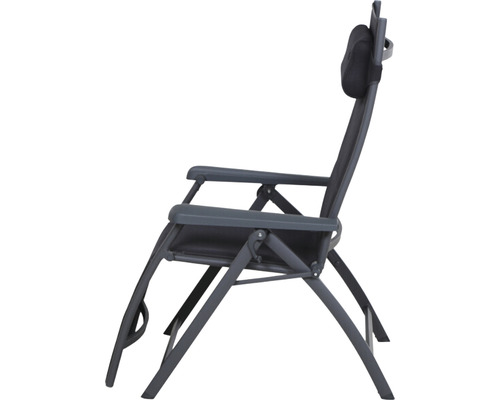 Gartenstuhl mit Armlehnen und Kopfstütze