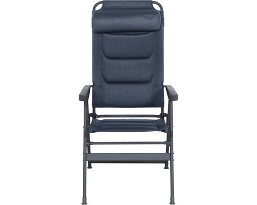 Chaise de camping avec dossier haut et accoudoirs