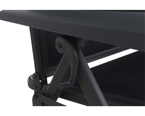 Vue détaillée d''une chaise de jardin avec dossier réglable