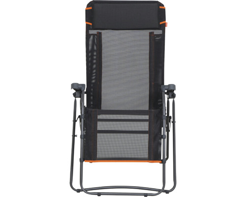 Chaise à suspension avec revêtement en filet et accoudoirs