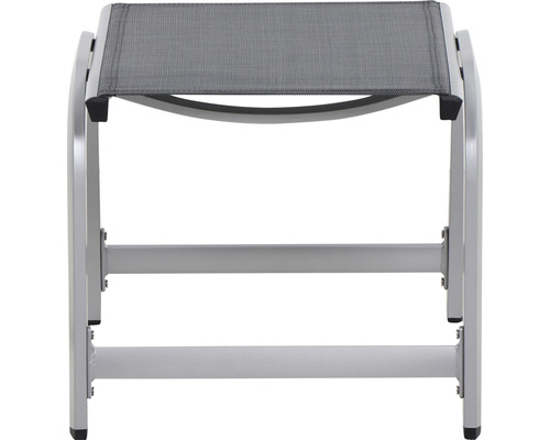 Repose-pieds en aluminium avec revêtement en tissu