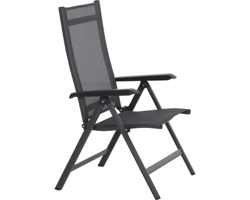 Chaise de jardin avec accoudoirs, pliable