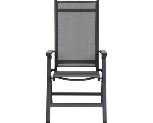 Fauteuil de jardin en aluminium et textile
