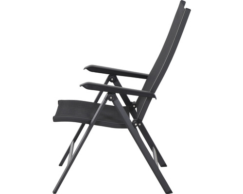 Chaise pliante en aluminium et textile