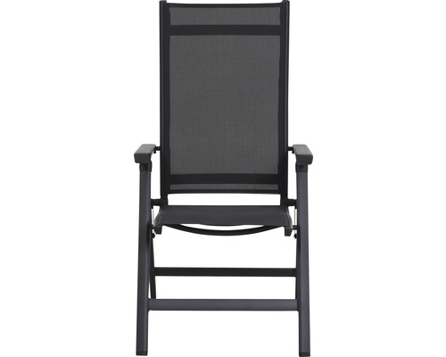 Fauteuil de jardin en aluminium et revêtement textile