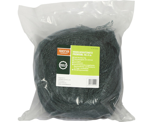 Filet de protection contre les oiseaux emballé, 10 x 4 mètres