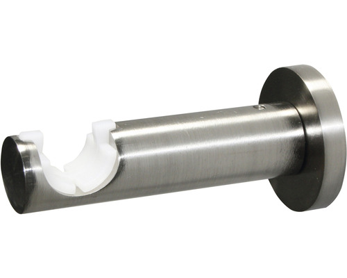 Gardinenstangenhalterung aus Metall mit Kunststoffeinlage