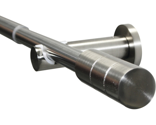 Gardinenstange aus Metall mit Halterung