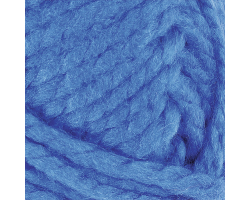 Pelote de grosse laine à tricoter bleue