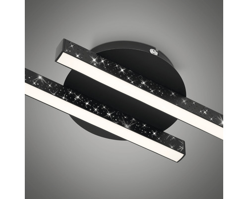 Schwarze Deckenleuchte mit Sternenmuster