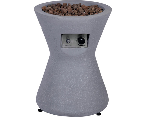 Feuertisch mit Lavasteinen und Gasregler