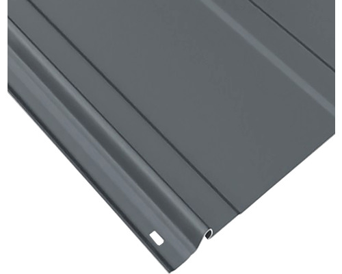 Gros plan d''un bardage à recouvrement métallique