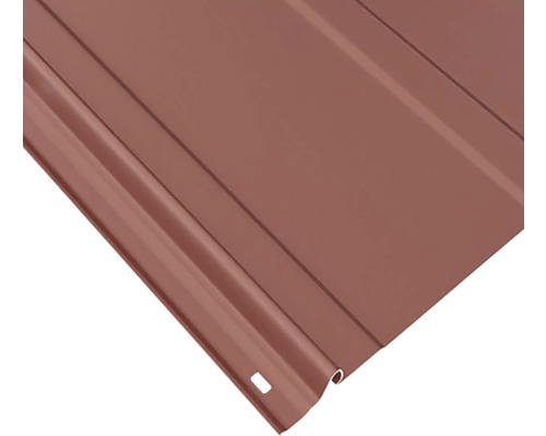 Vue détaillée de la tôle profilée