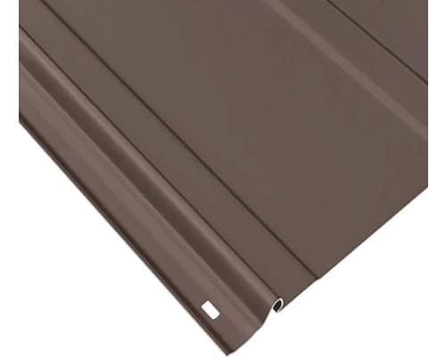 Vue détaillée d''une seule plaque de tôle profilée