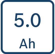 Symbole pour 5,0 ampères-heures