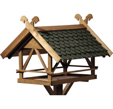 Vogelhaus aus Holz mit Dachschindeln