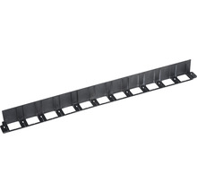 Beeteinfassung, Pflasterkante 100 x 3,8 cm 2er Set schwarz