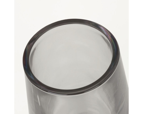 Oberseite einer transparenten Glasvase