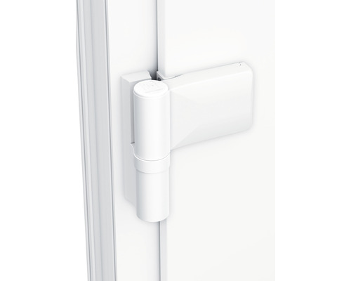 Paumelle de porte blanche pour la fixation d''une porte