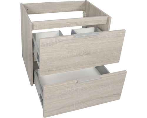 Meuble sous-lavabo avec deux tiroirs