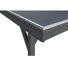 Einzelcarport SKAN Holz Grunewald inkl. EPDM Folie 321 x 554 cm Schiefer