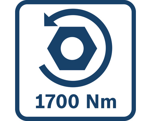 Drehmoment bis zu 1700 Newtonmeter
