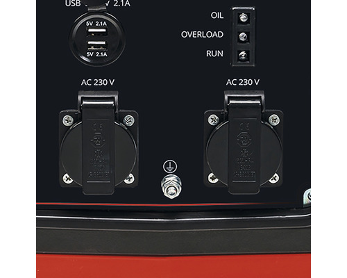 Connexions d''un générateur avec prises 230 V et connexions USB