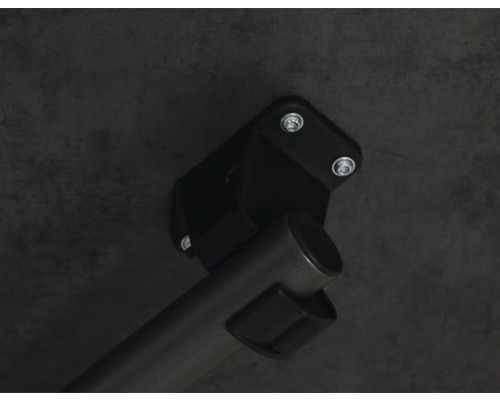 Detailansicht einer Befestigung mit Schrauben an einer Oberfläche