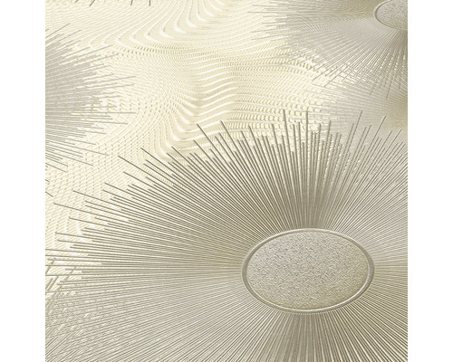 Tapete mit abstraktem Muster aus Linien und Kreisen