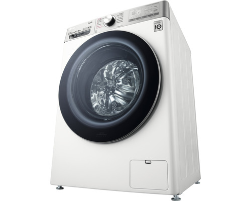 Machine à laver avec hublot et éléments de commande