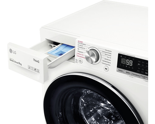 Machine à laver LG F4WV591 contenance 9 kg 1400 U/min - HORNBACH Luxembourg