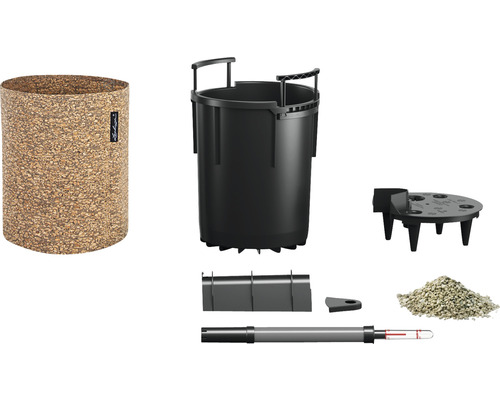 Pflanzgefäß mit Zubehör für den Garten