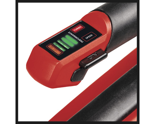 Detailansicht einer Turbine mit Turbo- und Geschwindigkeitsanzeige