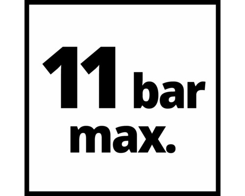 Pression maximale 11 bar