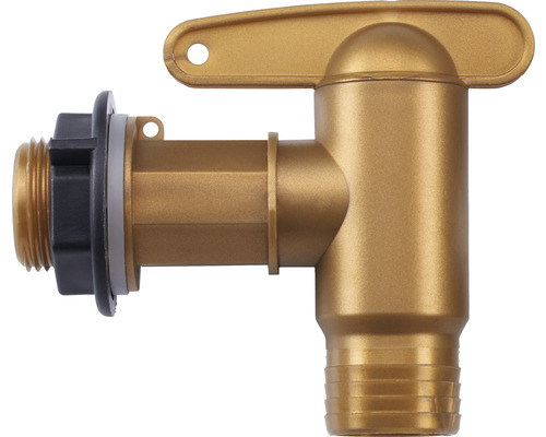 Robinet de vidange en plastique avec raccord fileté